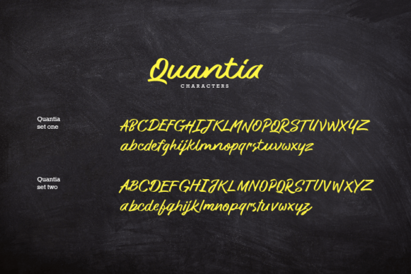 Quantia Font Poster 4