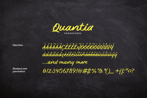 Quantia Font Poster 5