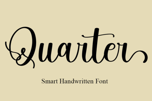 Quarter Font Poster 1