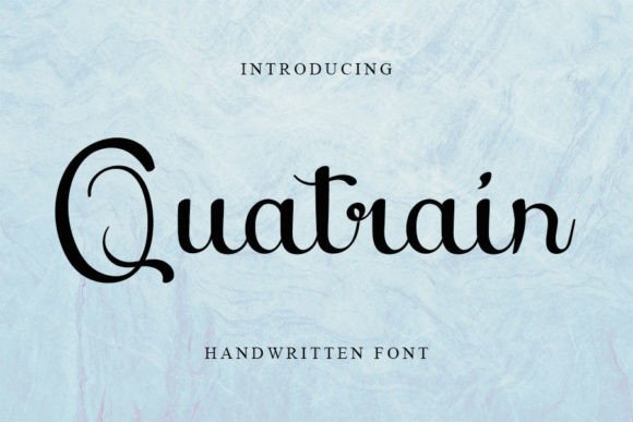 Quatrain Font Poster 1