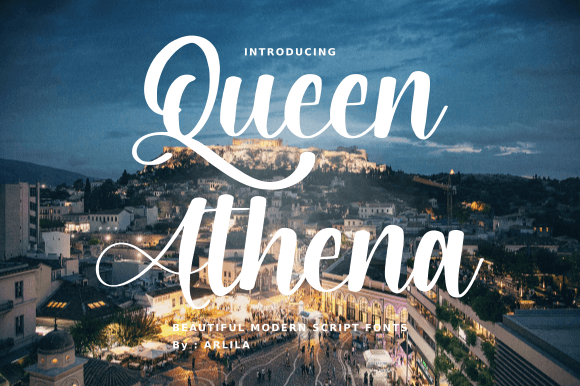 Queen Athena Font Poster 1