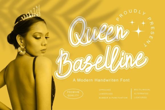 Queen Baselline Font Poster 1
