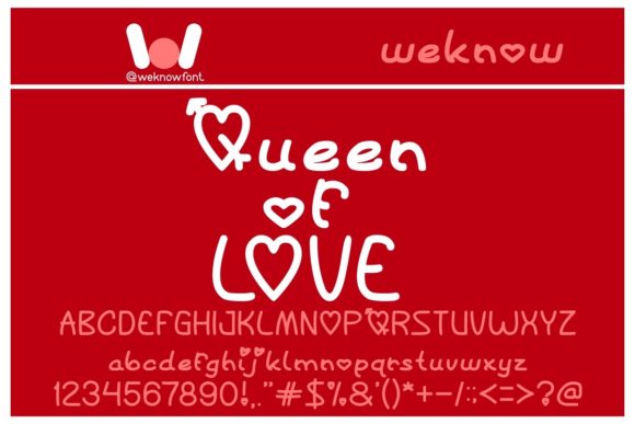 Queen of Love Font Poster 1