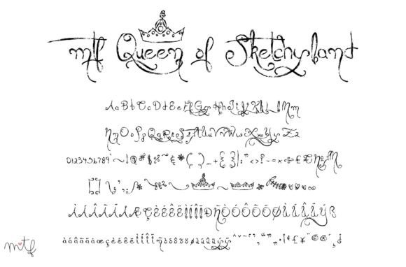 Queen of Sketchyland Font Poster 1