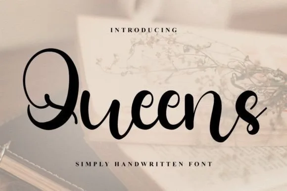Queens Font Poster 1