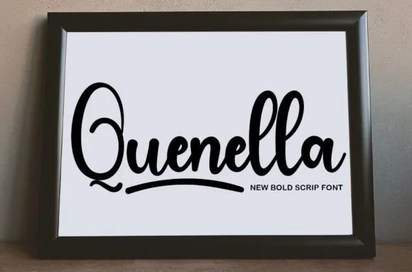 Quenella Font Quenella Font Poster 1