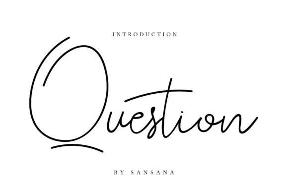 Question Font Question Font Poster 1