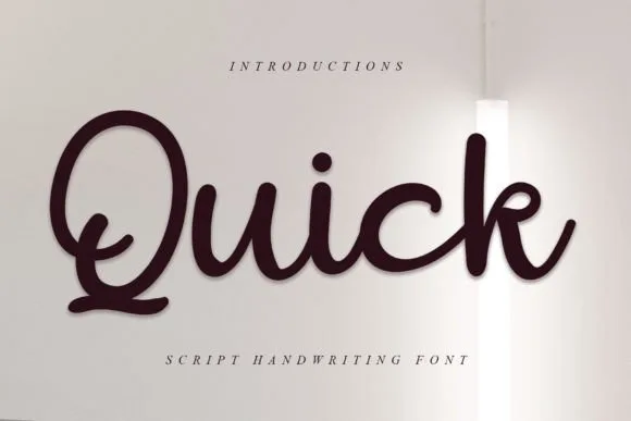 Quick Font Quick Font Poster 1