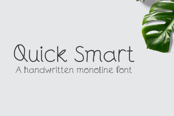 Quick Smart Font Poster 1