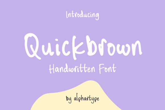 Quickbrown Font Poster 1