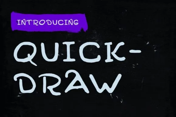 Quickdraw Font Quickdraw Font Poster 1