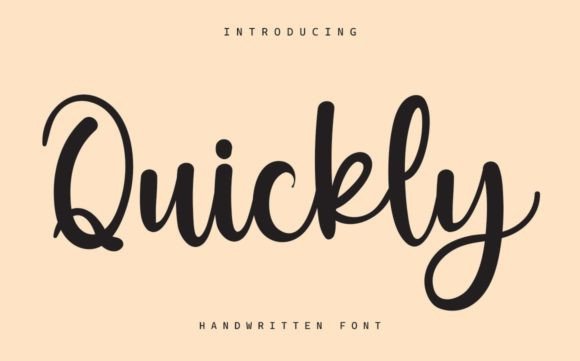 Quickly Font Poster 1