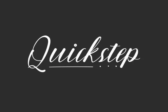 Quickstep Font Quickstep Font Poster 1