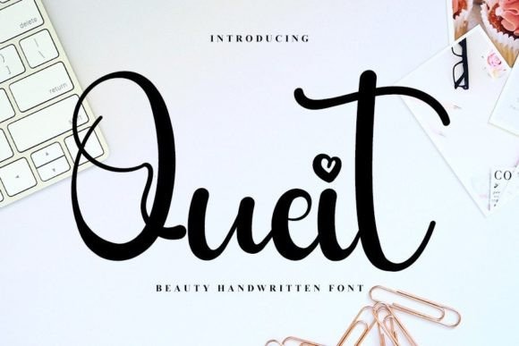 Quiet Font Poster 1