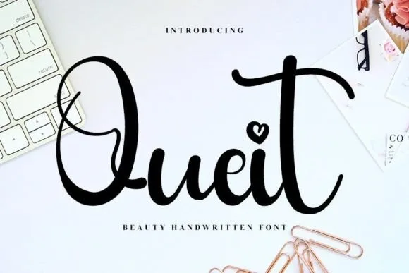 Quiet Font Quiet Font Poster 1