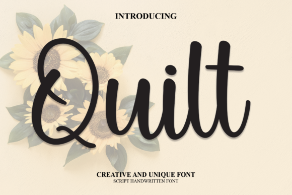 Quilt Font Poster 1
