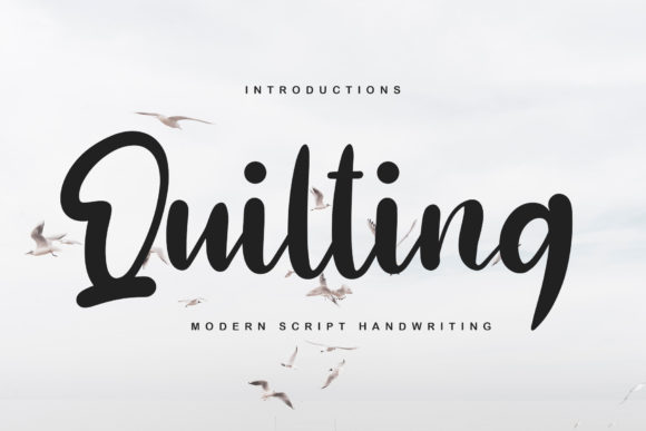 Quilting Font Poster 1