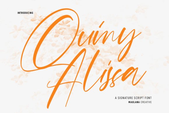 Quiny Alissa Font Poster 1