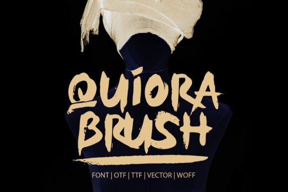 Quiora Brush Font Poster 1