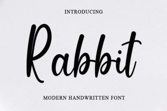Rabbit Font Rabbit Font Poster 1