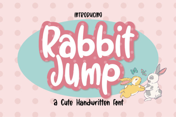 Rabbit Jump Font Poster 1