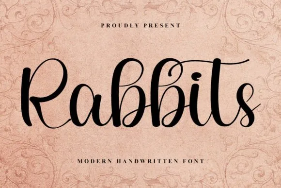 Rabbits Font Rabbits Font Poster 1
