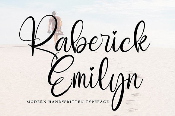 Raberick Emilyn Font Poster 1