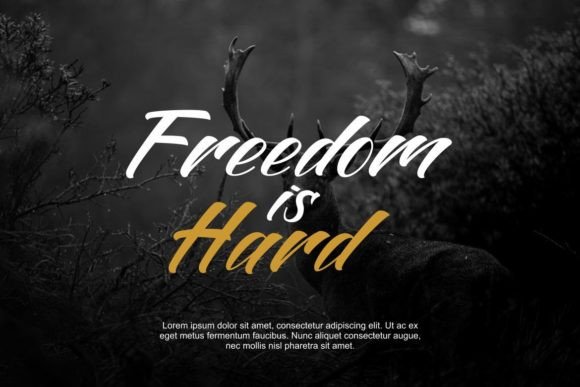 Rabigum Font Poster 4