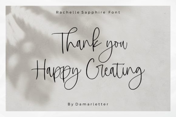 Rachelle Sapphire Font Poster 7