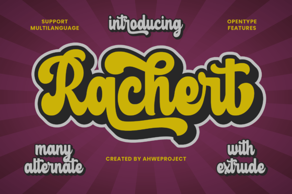 Rachert Font Poster 1