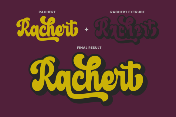 Rachert Font Poster 3