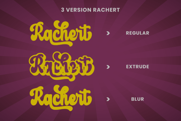 Rachert Font Poster 10