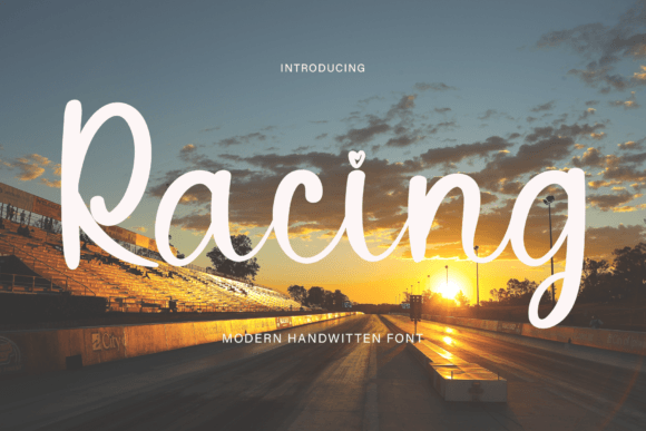 Racing Font Poster 1