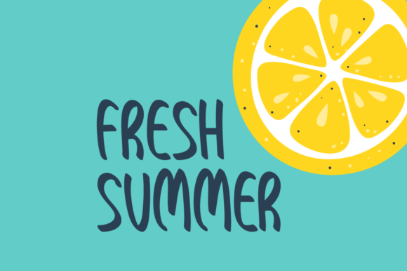 Radiant Summer Font Poster 4