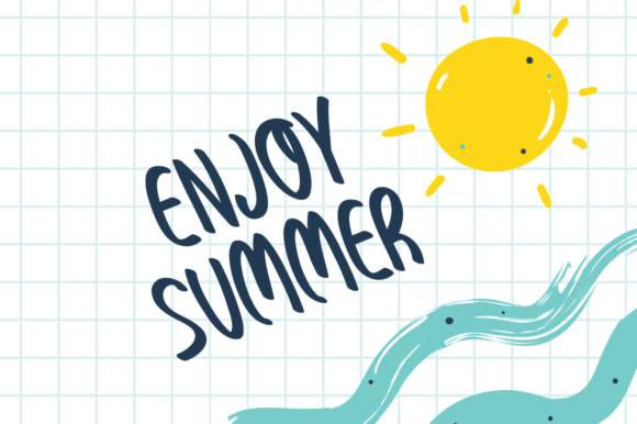 Radiant Summer Font Poster 5