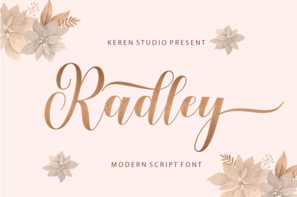 Radley Script Font Poster 1