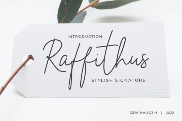 Raffithus Font Poster 1