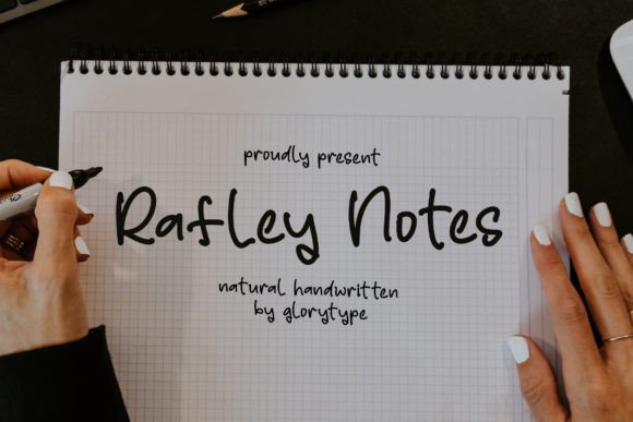 Rafley Notes Font Poster 1