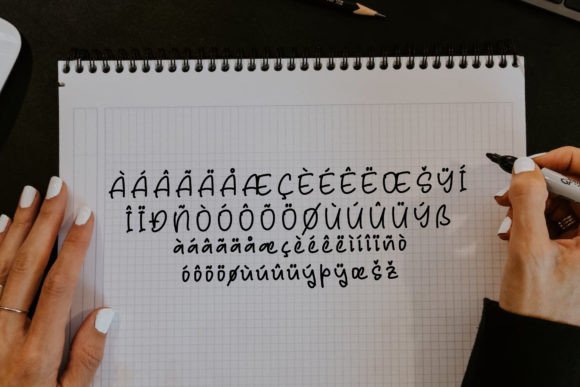 Rafley Notes Font Poster 14