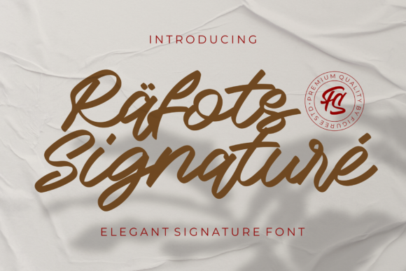 Rafots Signature Font