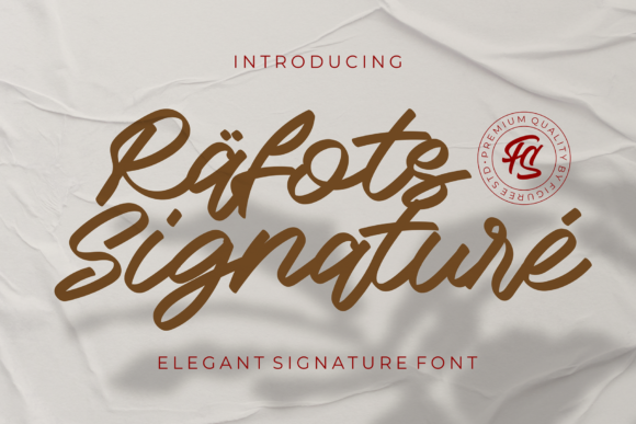 Rafots Signature Font Rafots Signature Font Poster 1