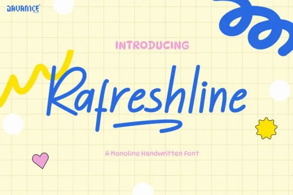 Rafreshline Font Poster 1