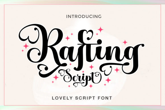 Rafting Script Font Poster 1