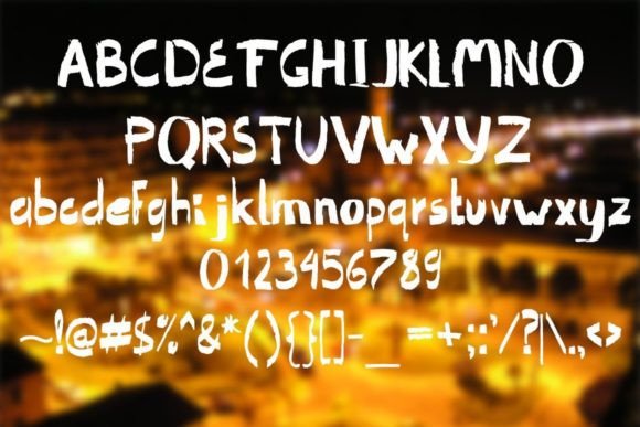 Ragged Font Poster 2