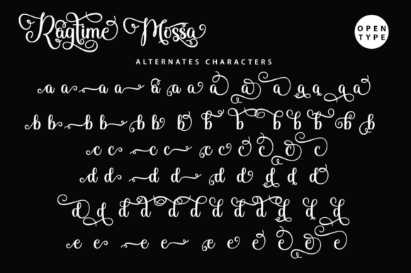 Ragtime Mossa Font Poster 14