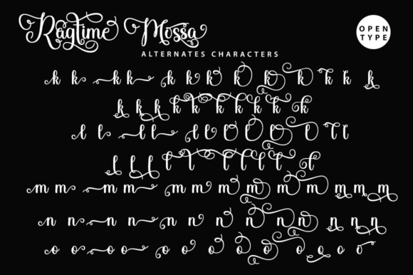 Ragtime Mossa Font Poster 16