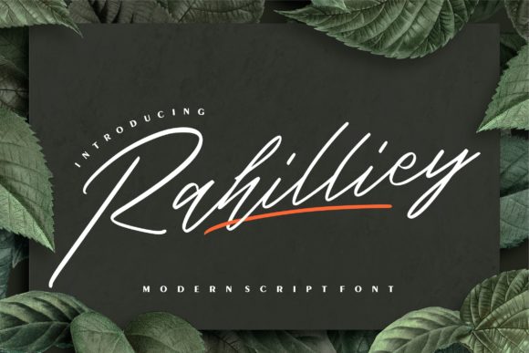 Rahilliey Font Poster 1