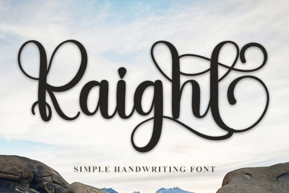 Raight Font Poster 1