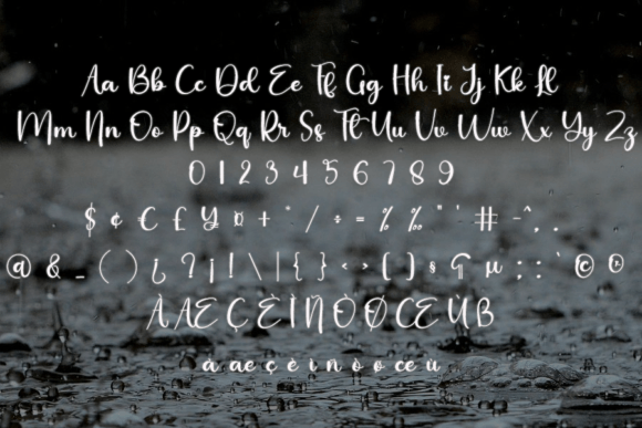 Rain Font Poster 7