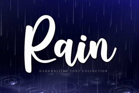 Rain Font Poster 1